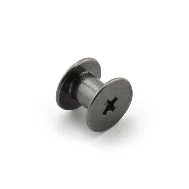 LQ Industrial 120pcs Chicago Screw Cross Head Phillips Drive Binding Screws Rivet Book Binding DIY Leather Craft Assembly Bolt 5x6mm Black - Image 4